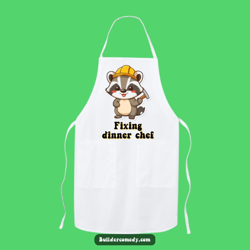 Funny Badger Hammering Nail Apron: Work with Serious DIY Fun!