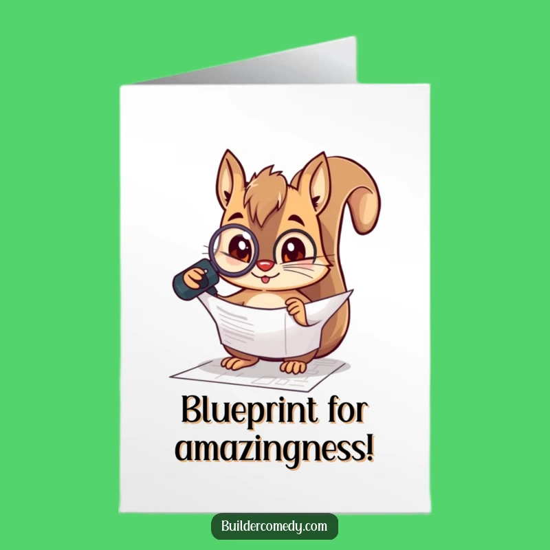 Free Printable Squirrel Congrats Card: Funny DIY Downloadable for Achievers