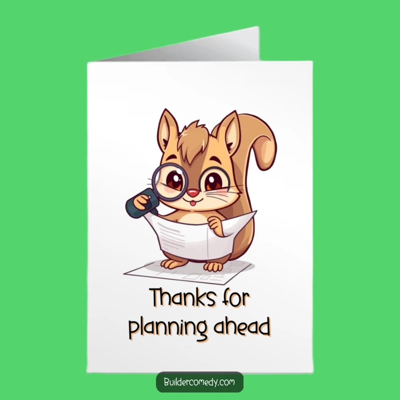 Free Printable Squirrel Thank You Card: Humorous DIY Downloadable