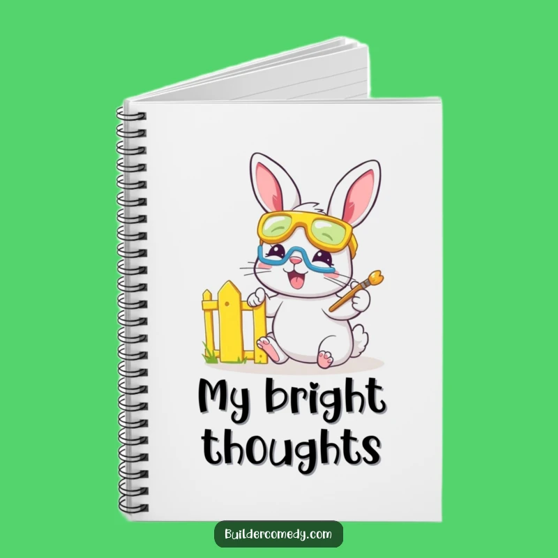 Funny Bunny Painter Notebook: Jot Down Ideas with Artistic Fun